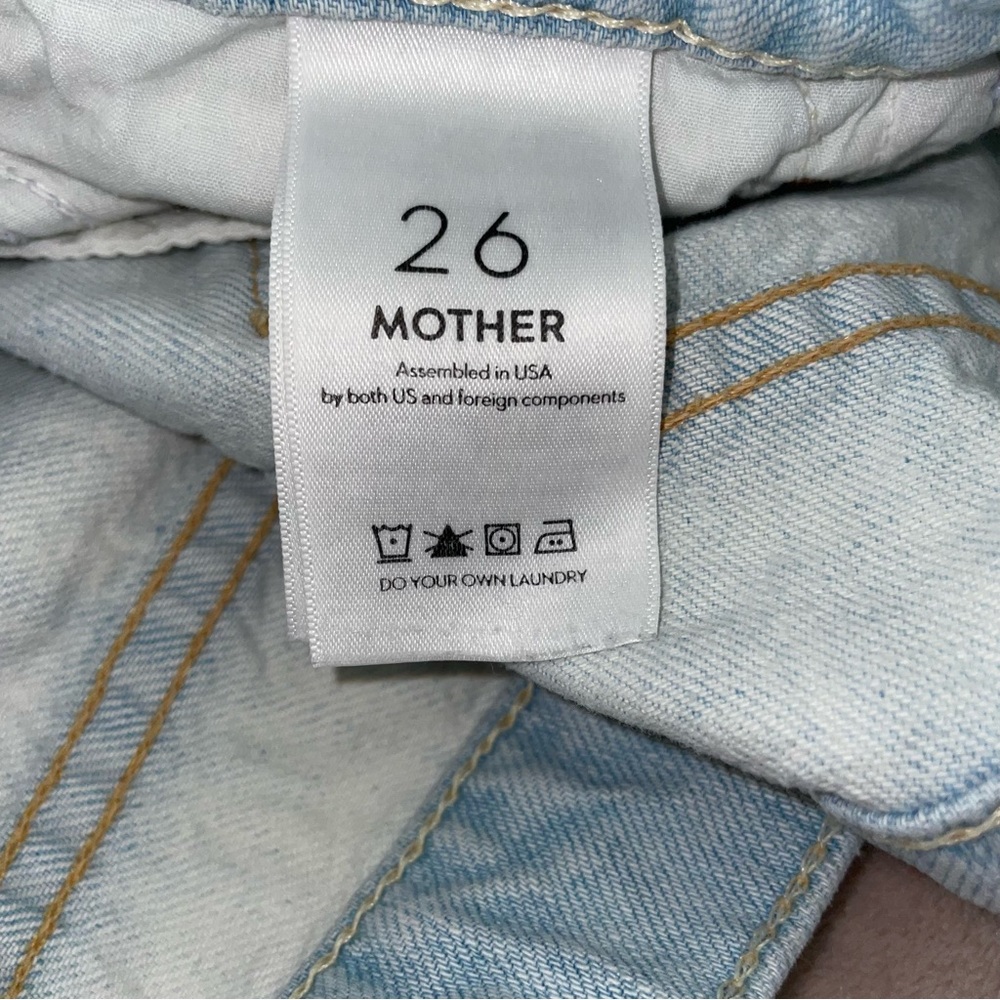 Mother the dropout fray distressed Jean size 26/L26 - Picture 6 of 13